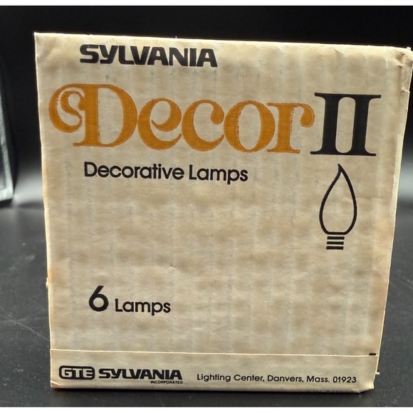 16 Vintage Sylvania DÉCOR II Decorative Incandescent Lamps 60 Watt Bulbs - NOS - Picture 8 of 11